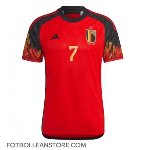 Belgien Kevin De Bruyne #7 Hemma matchtröja VM 2022 Kortärmad Billigt